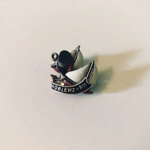 Vintage Koblenz  RH Germany Tourist Travel Souvenir Pin Brooch